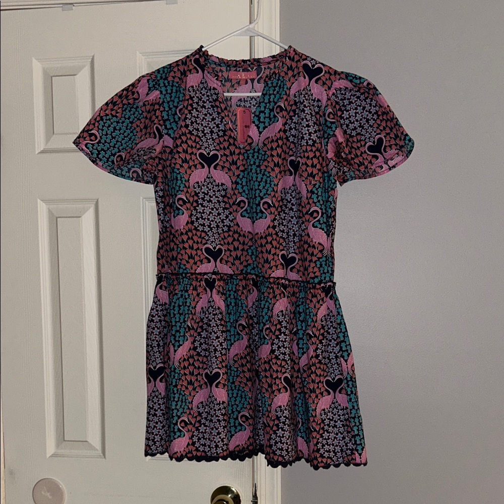Simply Southern Pink and Teal  Dress